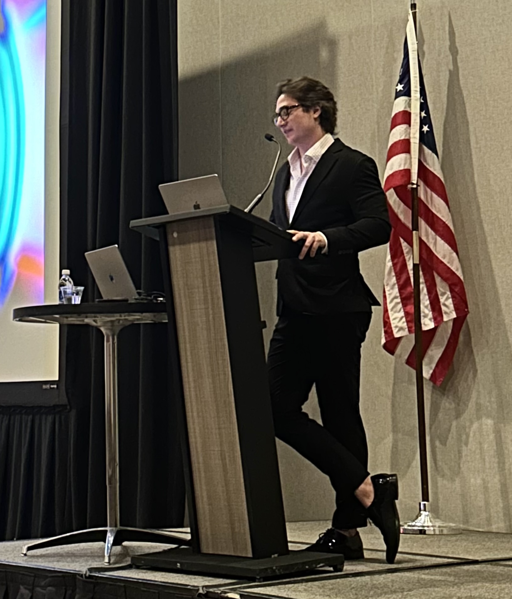 Rupert Smit presenting at conference