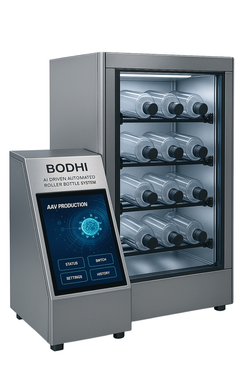 Bodhi AI-driven automated roller bottle system